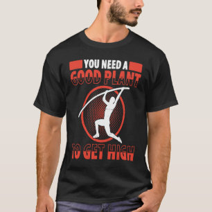 Pole Vault For Athletics Bar High Jumper Track And T-Shirt
