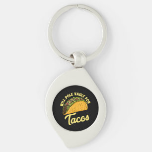 Pole Vault For Tacos Keychain