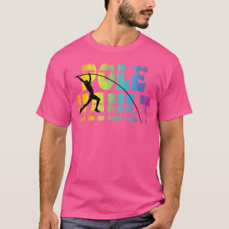Pole Vault - Fun Colors Vintage Look Pole Vaulting T-Shirt