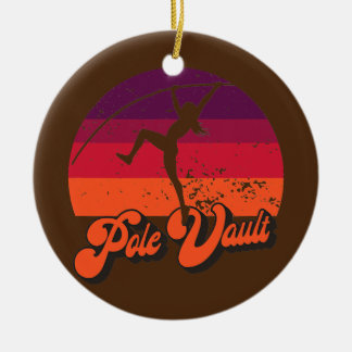 Pole Vault Fun Vaulting For Girl Vaulters  Ceramic Ornament