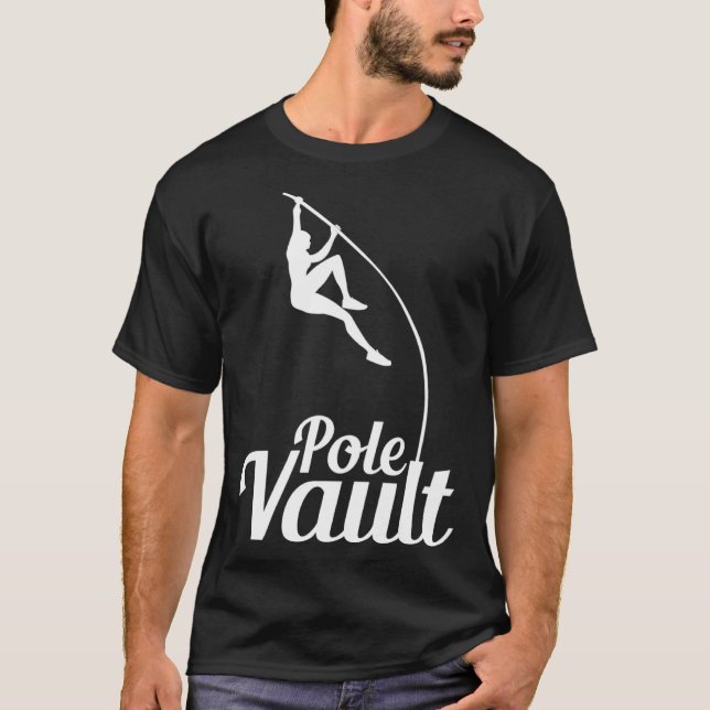 Pole Vault High Jump Bar Jump Athlet Bar Jumper T-Shirt (Front)