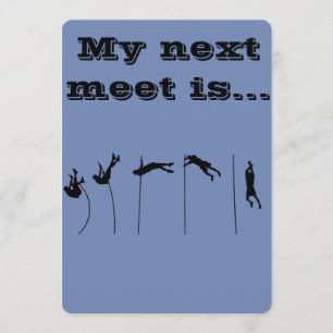 Pole vault meet thank you card