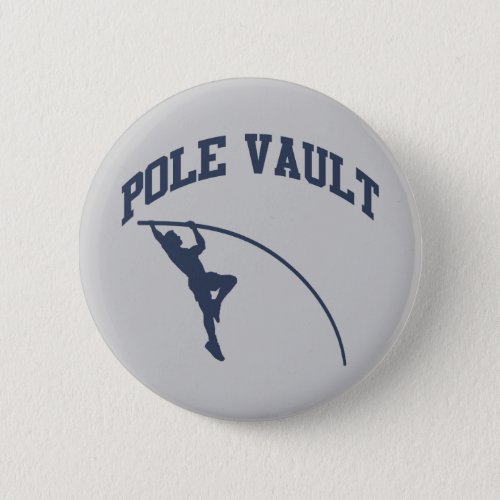 Pole Vault Pinback Button