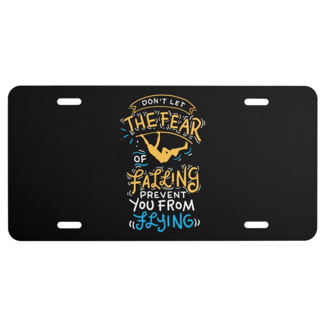 Pole Vault Pole Vaulting License Plate (Front)