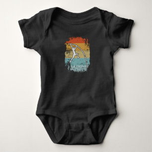 Pole Vault Pole Vaulting Retro Baby Bodysuit