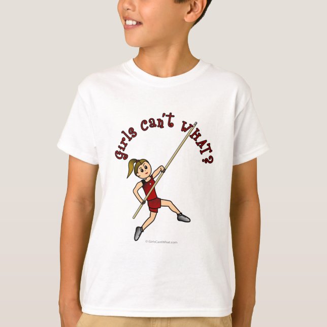 Pole Vault - Red (Light) T-Shirt (Front)