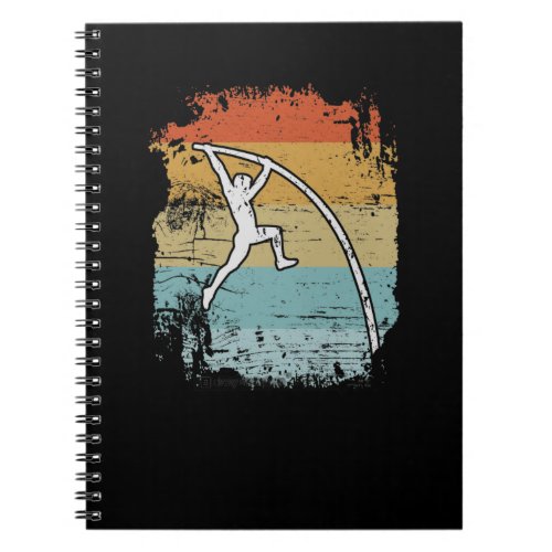 Pole Vault Retro Notebook