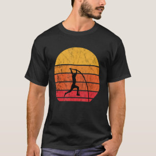 Pole Vault Retro Vintage Sunset Pole Vaulter Pole T-Shirt