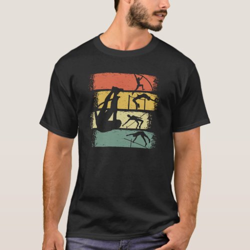 Pole Vault Retro Vintage T_Shirt