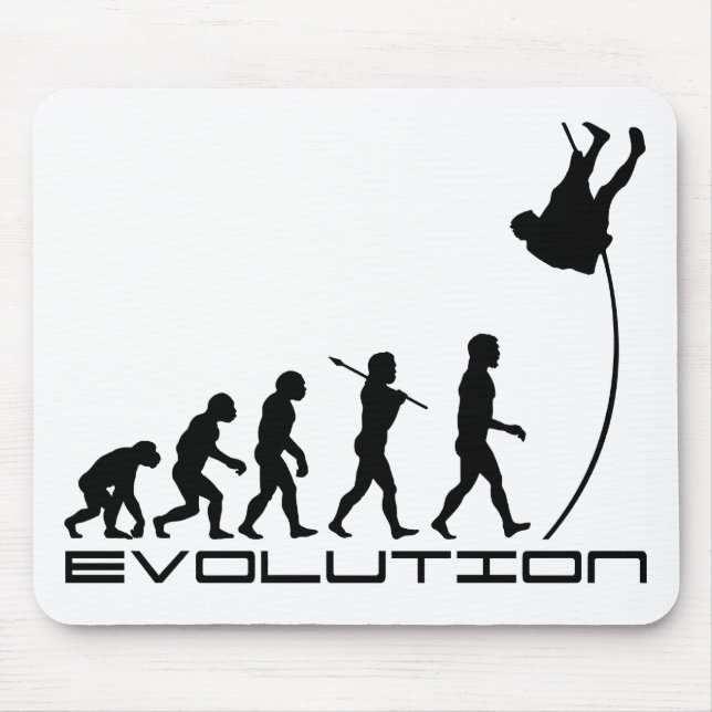 Pole Vault Sport Evolution Art Mouse Pad (Front)