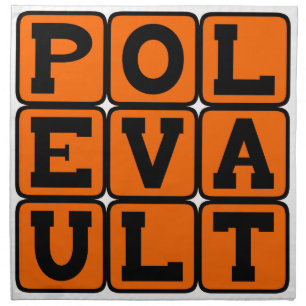 Pole Vault, Track and Field Sport Cloth Napkin