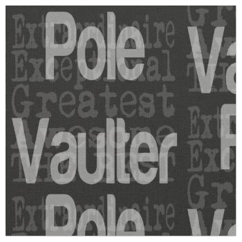 Pole Vaulter Extraordinaire Fabric by Graphix_Vixon at Zazzle