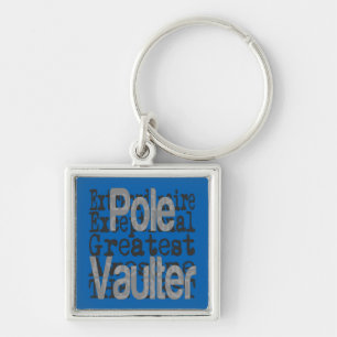 Pole Vaulter Extraordinaire Keychain