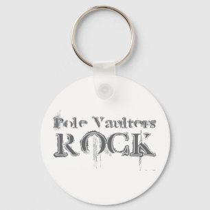 Pole Vaulters Rock Keychain