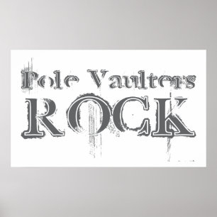 Pole Vaulters Rock Poster