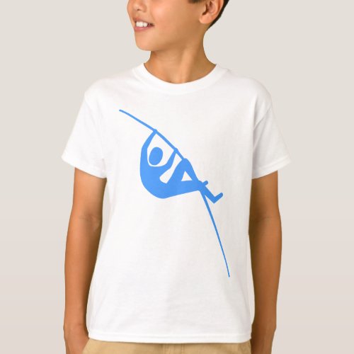 Pole Vaulting _ Baby Blue T_Shirt