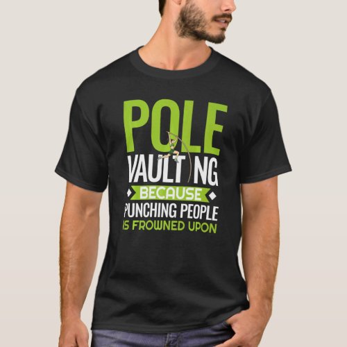 Pole Vaulting Beginner Vault Jumping Trainer Vault T_Shirt