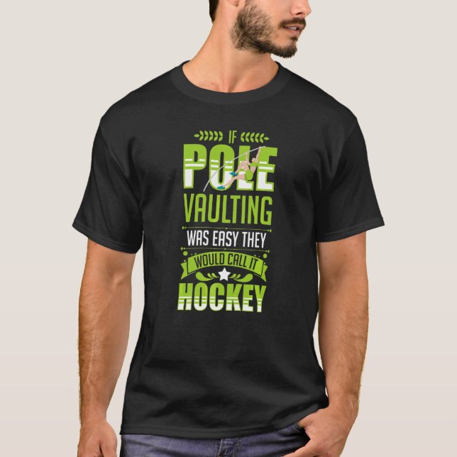 Pole Vaulting Beginner Vault Jumping Trainer Vault T-Shirt (Front)