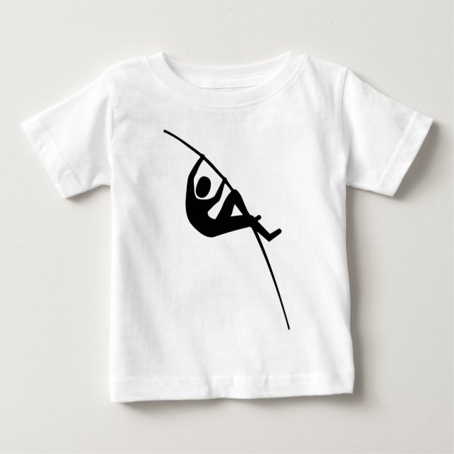 Pole Vaulting - Black Baby T-Shirt (Front)