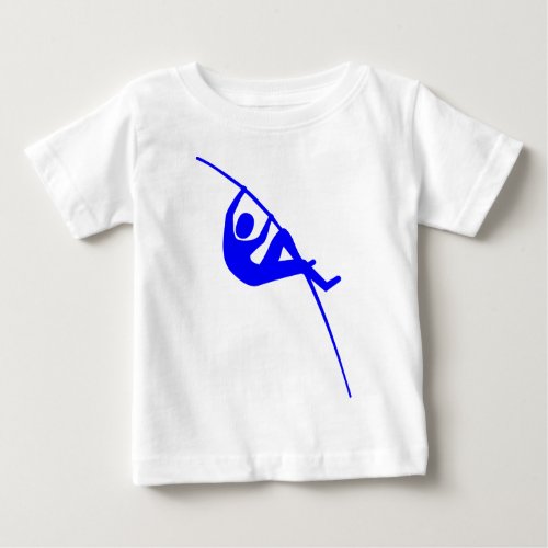Pole Vaulting _ Blue Baby T_Shirt