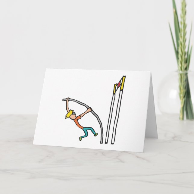 Pole Vaulting Card (Front)