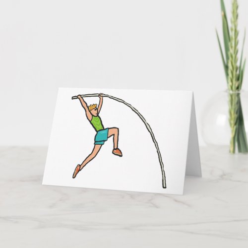 Pole Vaulting Card