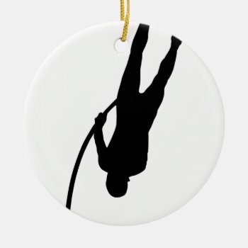 Pole Vaulting Ceramic Ornament by The_Everything_Store at Zazzle