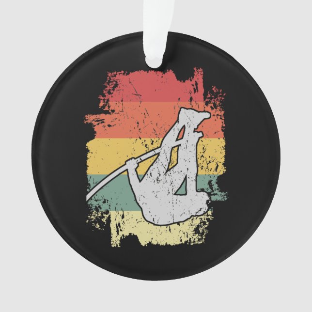 Pole Vaulting Design for a Pole Vaulter Ornament (Front)