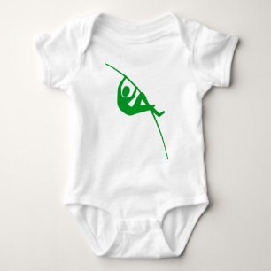 Pole Vaulting - Grass Green Baby Bodysuit