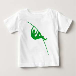 Pole Vaulting - Grass Green Baby T-Shirt