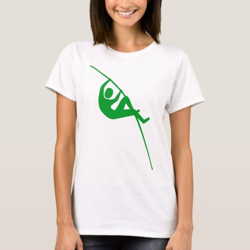 Pole Vaulting _ Grass Green T_Shirt