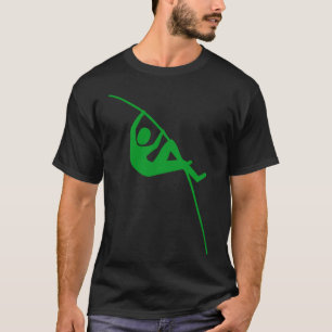 Pole Vaulting - Grass Green T-Shirt