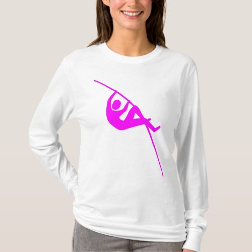 Pole Vaulting _ Magenta T_Shirt