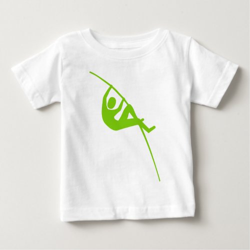 Pole Vaulting _ Martian Green Baby T_Shirt