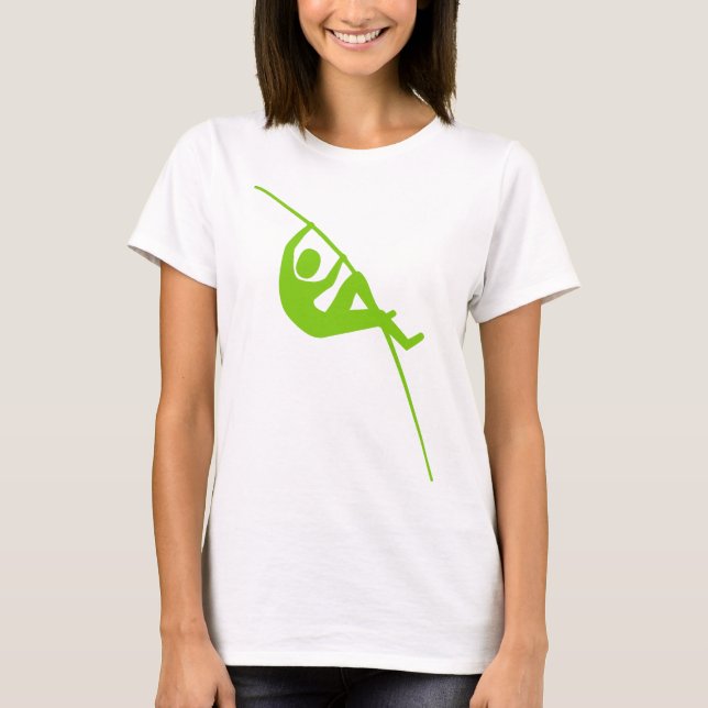 Pole Vaulting - Martian Green T-Shirt (Front)