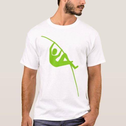 Pole Vaulting _ Martian Green T_Shirt