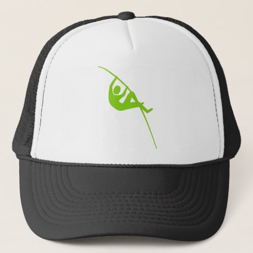 Pole Vaulting _ Martian Green Trucker Hat