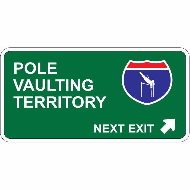 Pole Vaulting Next Exit Statuette (Front)