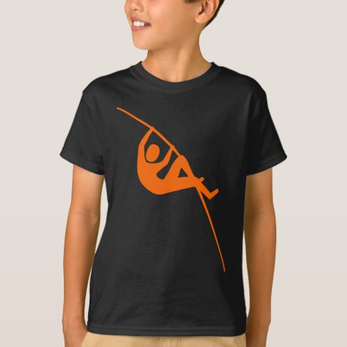 Pole Vaulting _ Orange T_Shirt