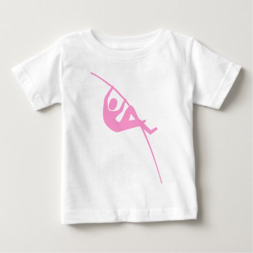 Pole Vaulting _ Pink Baby T_Shirt