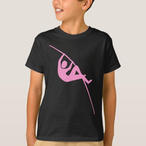 Pole Vaulting _ Pink T_Shirt