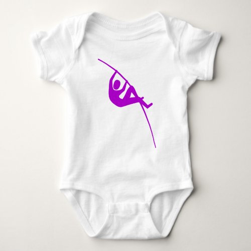 Pole Vaulting _ Purple Baby Bodysuit