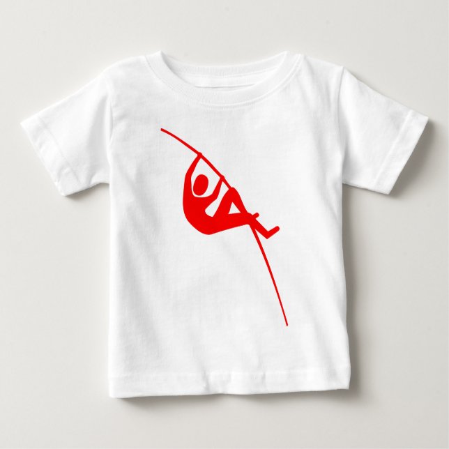 Pole Vaulting - Red Baby T-Shirt (Front)