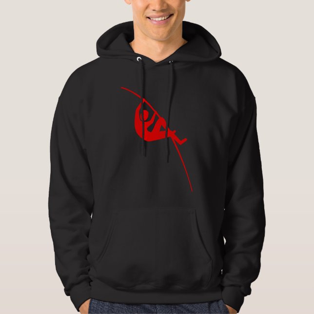 Pole Vaulting - Red Hoodie (Front)
