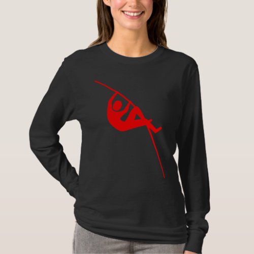 Pole Vaulting _ Red T_Shirt