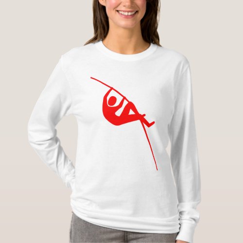 Pole Vaulting _ Red T_Shirt