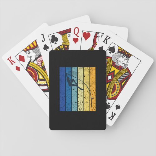 Pole Vaulting Retro  Playing Cards