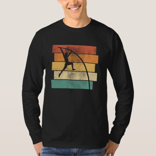 Pole Vaulting Retro T_Shirt