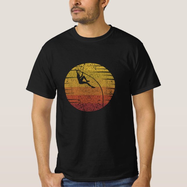 Pole Vaulting Retro T-Shirt (Front)