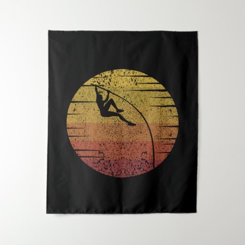 Pole Vaulting Retro Tapestry